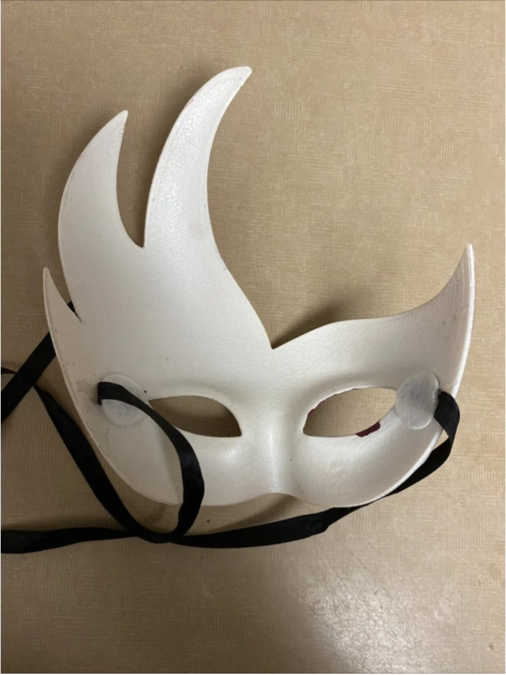 Mardi Gras Venetian Mask Hard Shell & Material Glitter Pink White